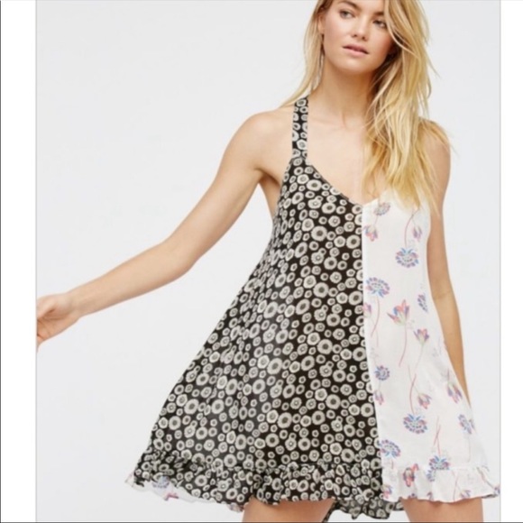 Free People Dresses & Skirts - Free People Back to Back Mixed Print Dress
